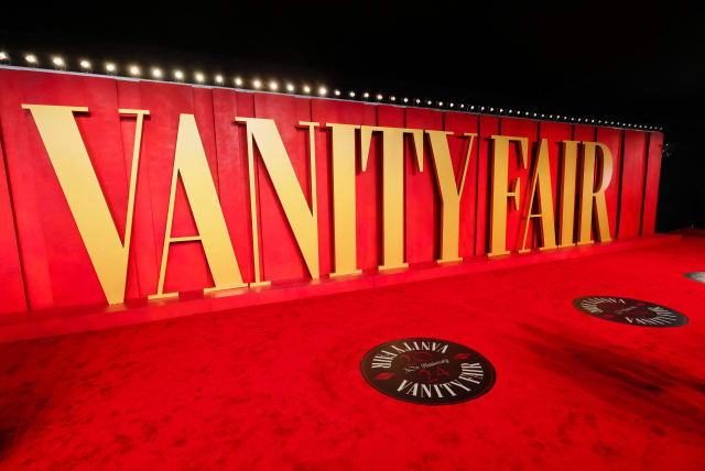  View of the red carpet at the Vanity Fair Oscar party after the 96th Academy Awards, known as the Oscars, in Beverly Hills, California, U.S., March 10, 2024. (photo credit: DANNY MOLOSHOK/REUTERS)