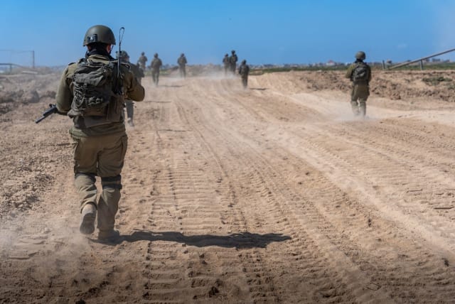  IDF soldiers operate in the Gaza Strip, March 20, 2024. (photo credit: IDF SPOKESPERSON'S UNIT)