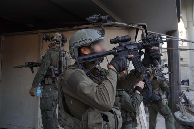  IDF soldiers operating at the Shifa Hospital in Gaza, March 25, 2024 (photo credit: IDF SPOKESPERSON'S UNIT)