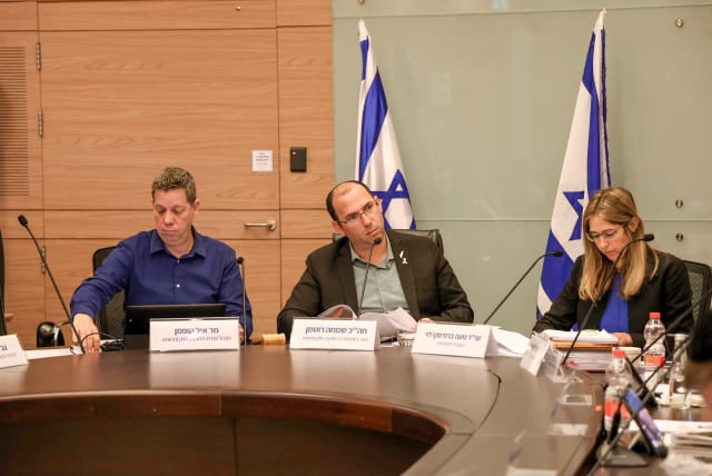  MK Simcha Rothman in the Knesset Constitutional Committee, March 27, 2024. (photo credit: DANI SHEM TOV/KNESSET SPOKESPERSONS OFFICE)