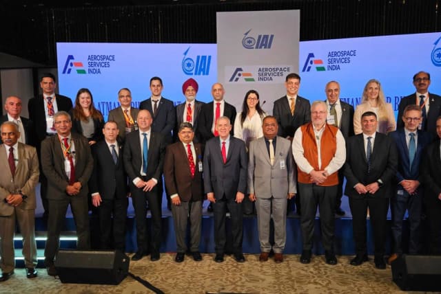 Israel Aerospace Industries launches AeroSpace Services India (ASI)  in New Delhi, furthering its presence in India. (photo credit: IAI)