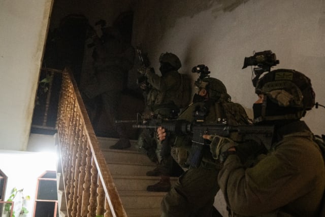  IDF soldiers operate in the West Bank. April 5, 2024 (photo credit: IDF SPOKESPERSON'S UNIT)