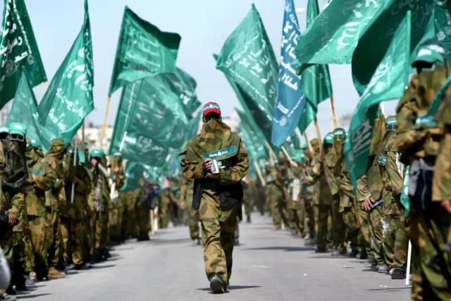  Hamas parade in Gaza  (photo credit: REUTERS/Ahmed Jadallah AJ/TZ)