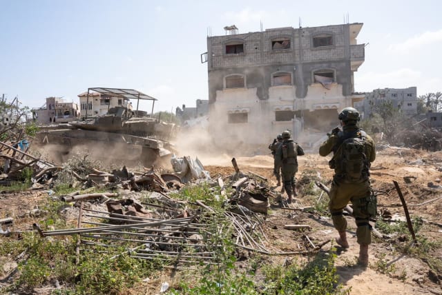  IDF troops operate in the Gaza Strip. April 18, 2024. (photo credit: IDF SPOKESPERSON'S UNIT)