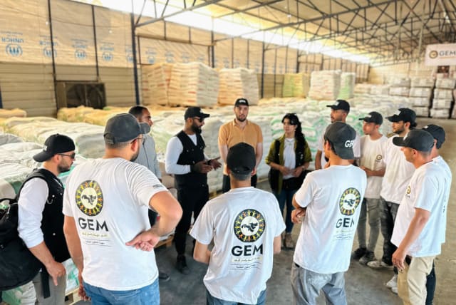  GEM organization delivering aid to northern Gaza on April 28, 2024 (photo credit: Courtesy)