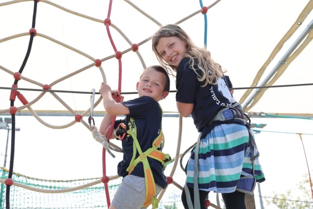  AT KOBY MANDELL FOUNDATION, kids enjoy a pre-Passover ‘Family Day’ with adventure activities, group sessions, and more. (photo credit: Koby Mandell Foundation)