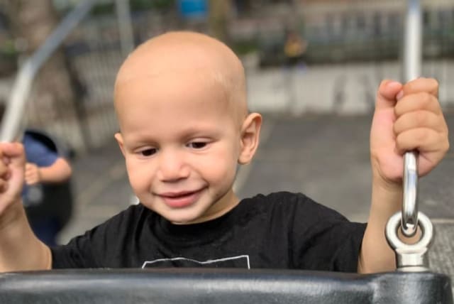  Un niño pequeño con neuroblastoma. (photo credit: Courtesy)