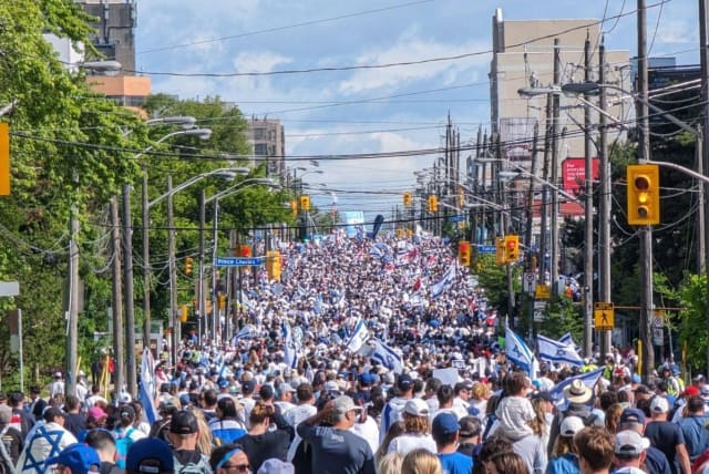 The United Jewish Appeal Federation of Greater Toronto's 2024 Walk With Israel (photo credit: Jewish Federations of Canada – UIA)