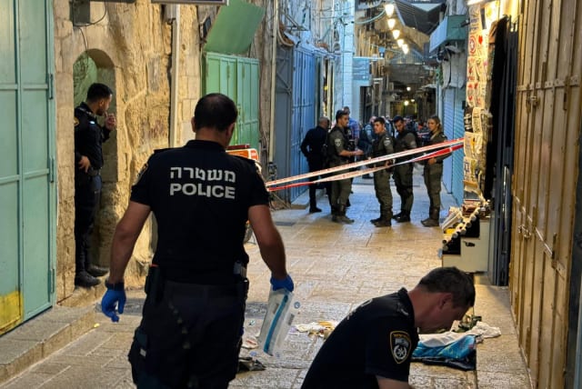  Four wounded after off-duty soldier shoots in Old City incident on June 12, 2024. (photo credit:  ALON HACHMON/MAARIV)