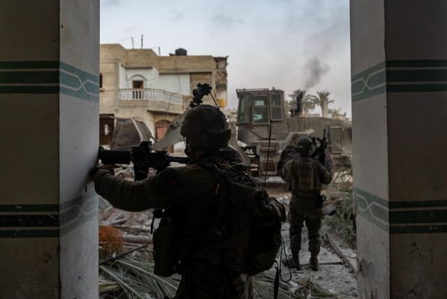  IDF soldiers operate in the Gaza Strip on June 18, 2024 (photo credit: IDF SPOKESPERSON'S UNIT)