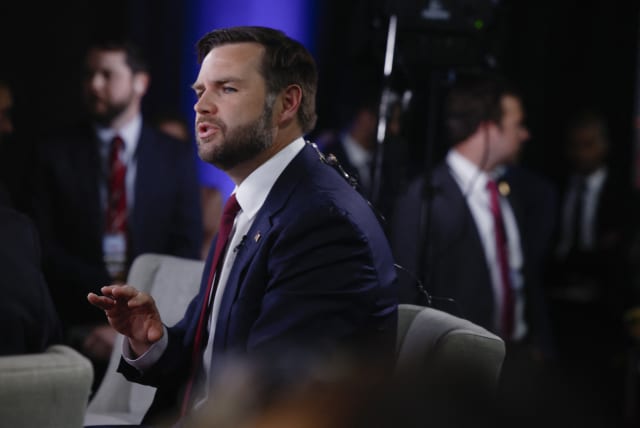 Republican vice presidential nominee J.D. Vance on the day of the debate between Republican presidential nominee and former US President Donald Trump and Democratic presidential nominee and US Vice President Kamala Harris, in Philadelphia, Pennsylvania. September 10, 2024. REUTER