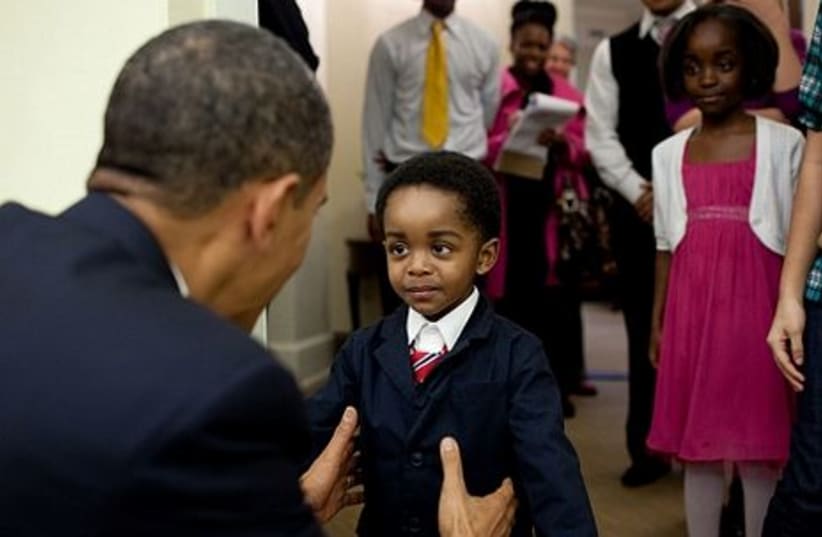 Obama and cute kid FOR GALLERY
