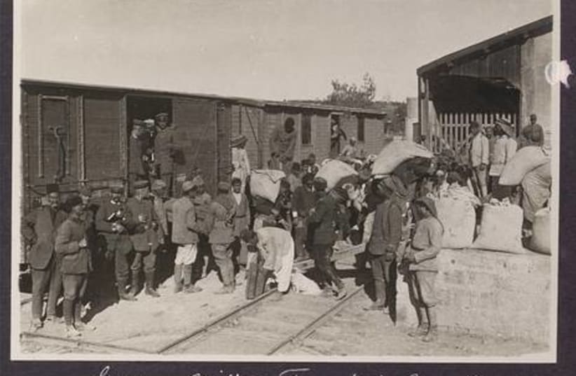 German military transport in Jerusalem 1917