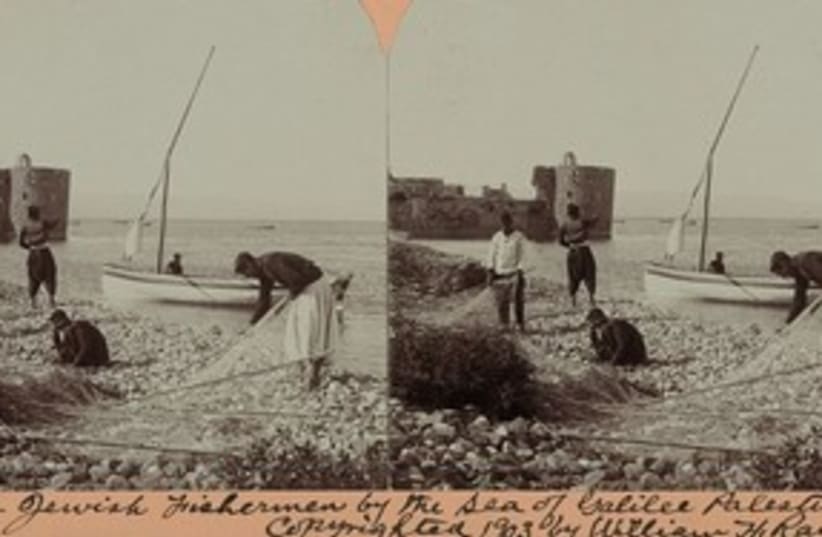 Jewish fishermen in Tiberias: 1900