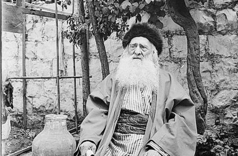 Elderly Jewish? man, seated under tree (1898) GALL