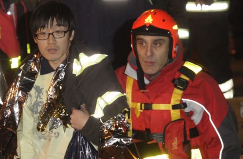 A South Korean man is rescued