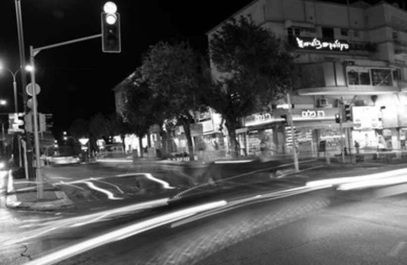 Empty roads in Haifa