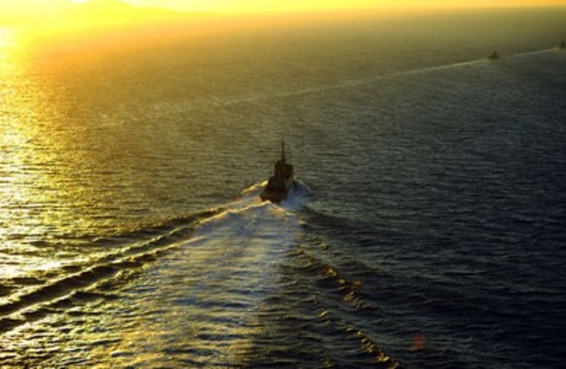Navy ships in Mediterranean Sea