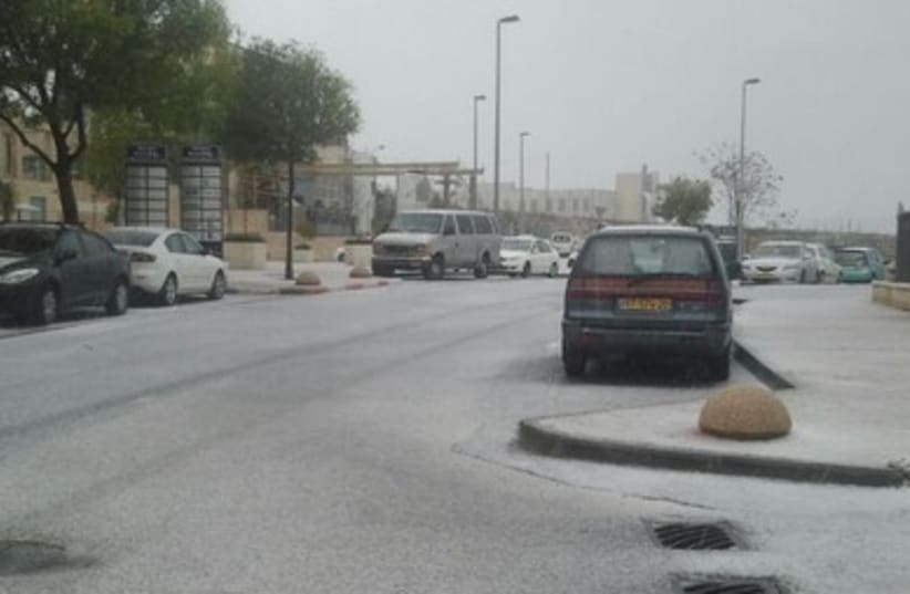 First snow on Har Hotzvim, Jerusalem 390