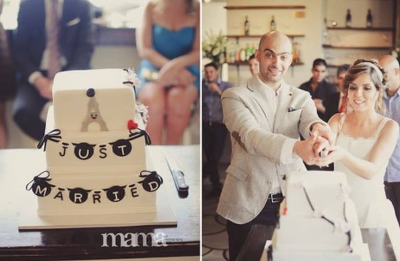 Nir and Rita's wedding: The cake