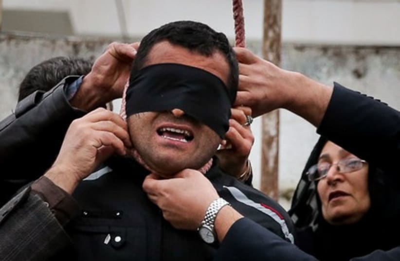 24-year-old Iranian just as he was about to be executed