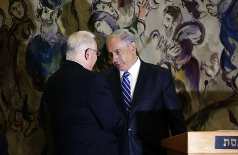 Reuven Rivlin and Benjamin Netanyahu