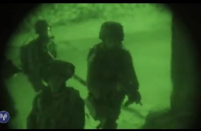 IDF troops operating near Nablus.