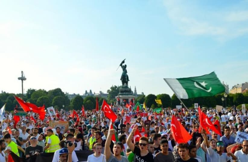 Massive pro-Palestinian rally in Vienna
