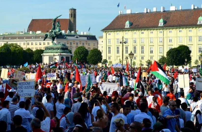 Massive pro-Palestinian rally in Vienna