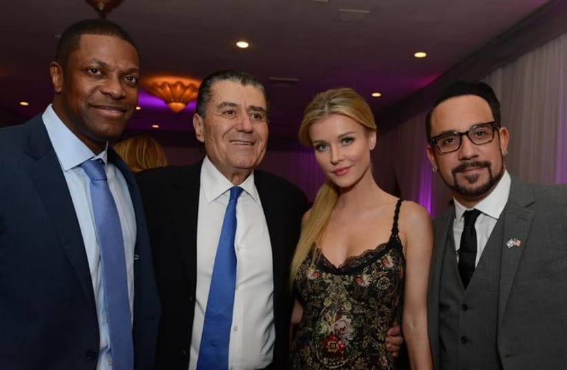Model Joanna Krupa, Haim Saban and celebrities at FIDF Gala