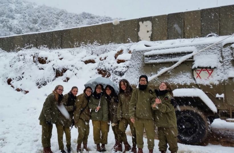 IDF soldiers in the snow