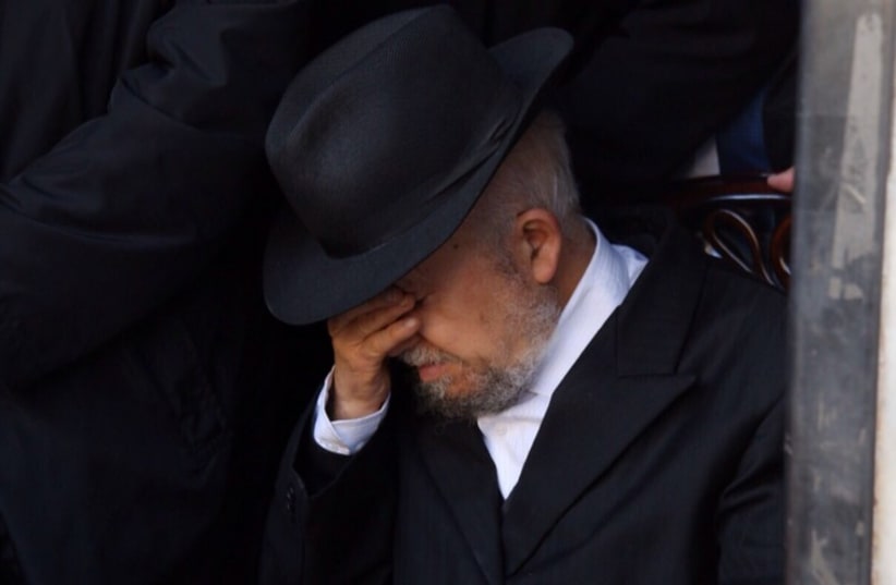 Rabbi Mazuz at ceremony for Paris victims