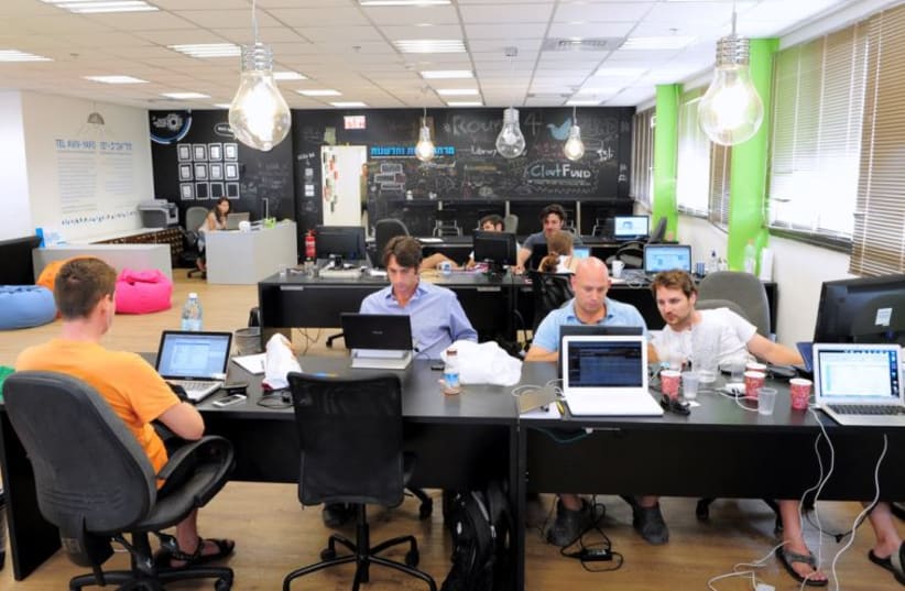 Co-working facilities at the ''Library'' in Tel Aviv