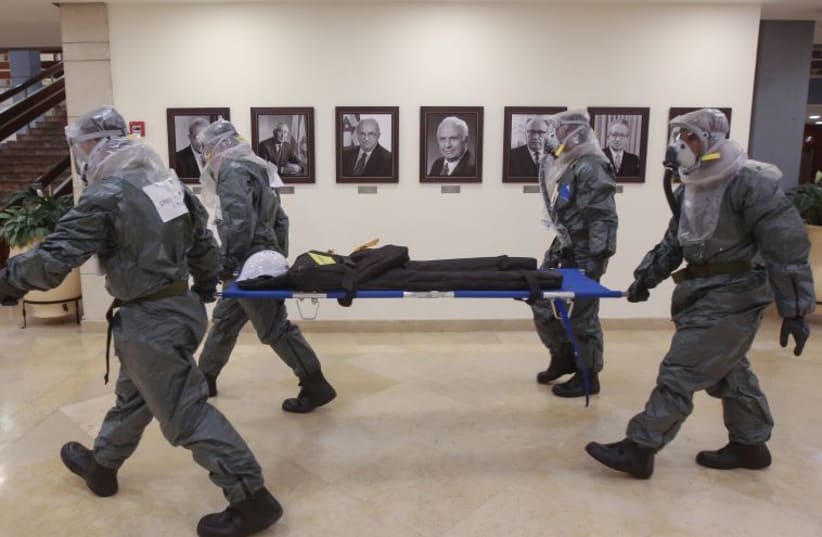 Hazardous materials drill carried out at Knesset