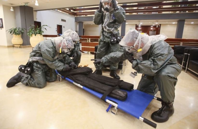 Hazardous materials drill carried out at Knesset