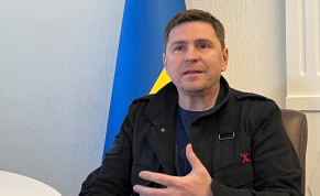 Mykhailo Podolyak, a political adviser to Ukraine President Volodymyr Zelensky, speaks during an interview with Reuters, amid Russia's attack on Ukraine, in Kyiv, Ukraine October 6, 2022.